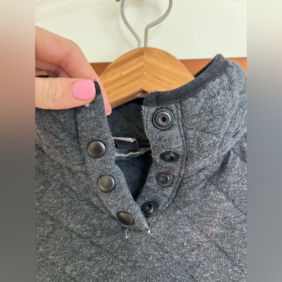 Womens quilted quarter button jacket - Picture 7 of 8